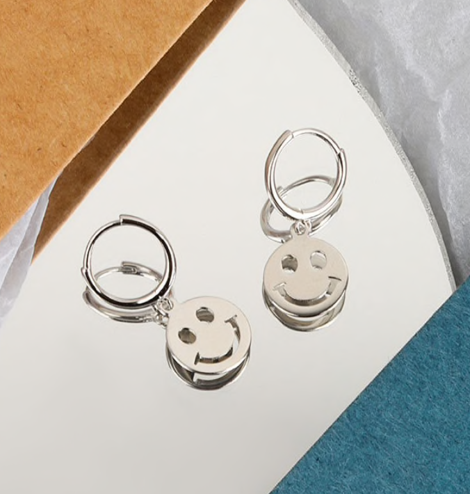 Smiley Drop Earrings